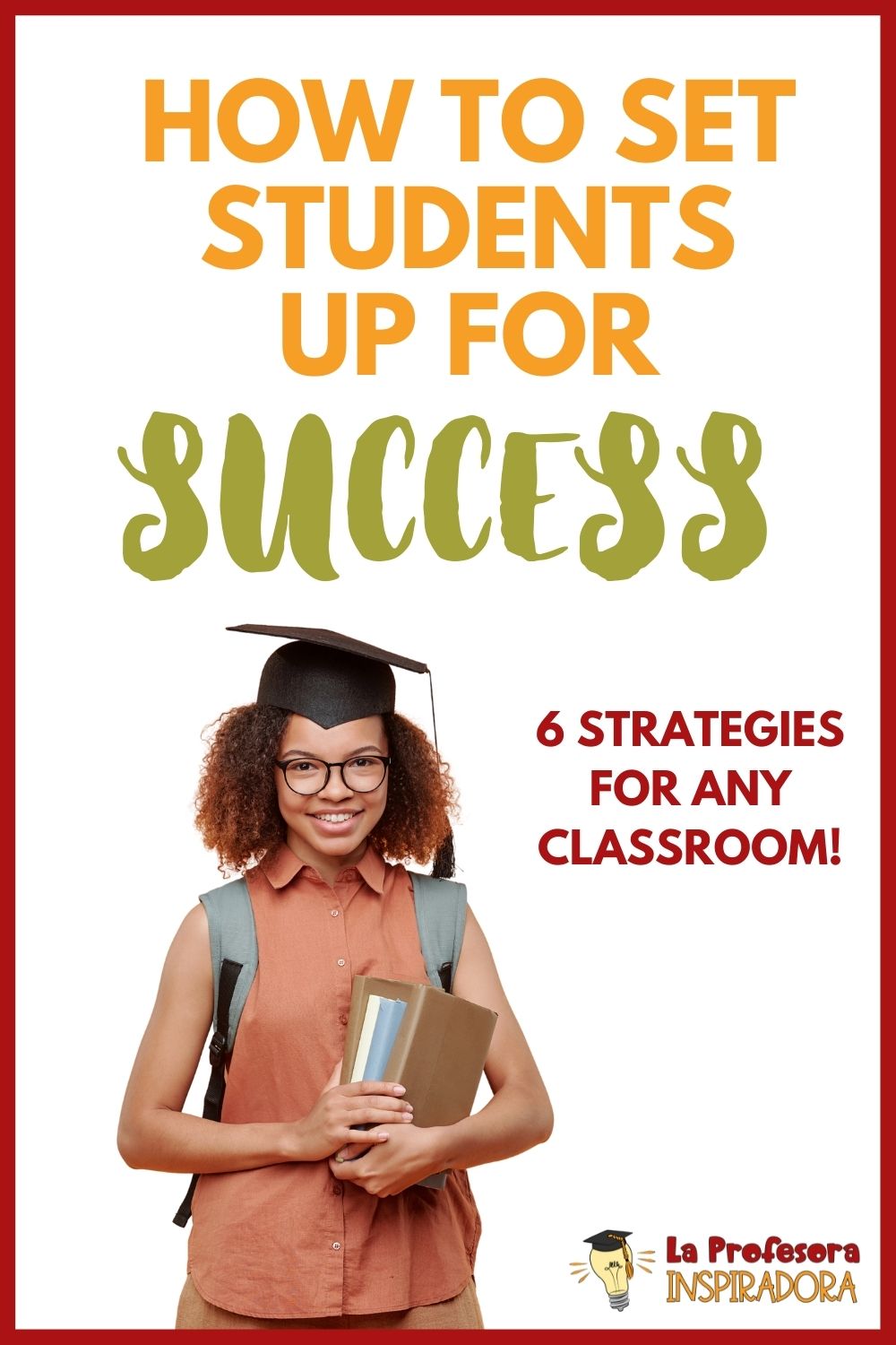 Pin Image for Blog Post on Setting Students Up For Success